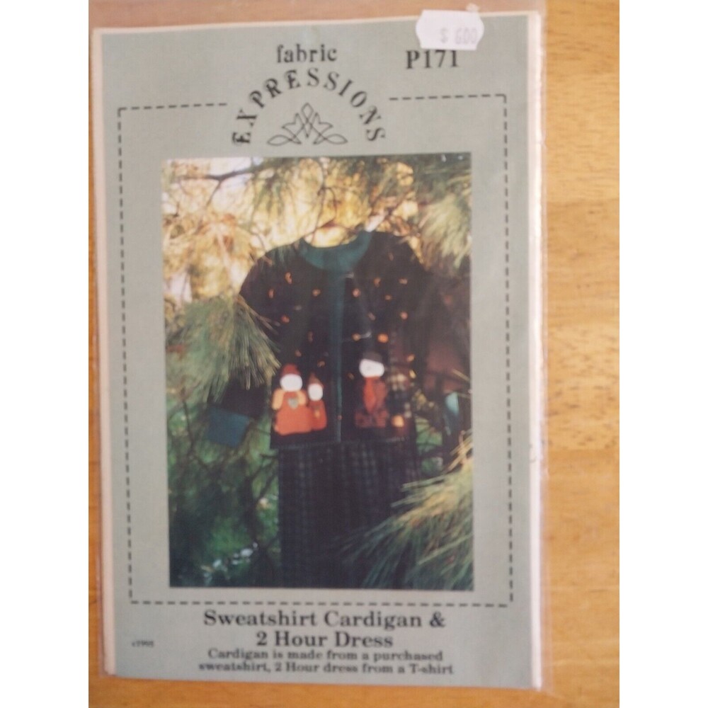 "Sweatshirt Cardigan & 2 Hour Dress" Fabric Expressions Sewing Pattern P171